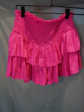 Smocked Waist Ruffle Skirt